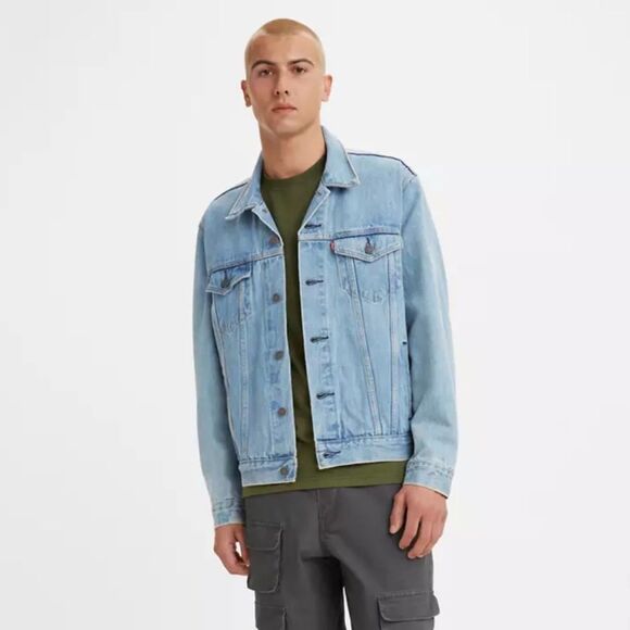 Levi’s Men’s Trucker Jean Jacket in Light Stonewash Size Small, Classic - Picture 1 of 12